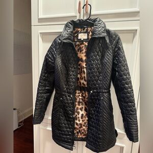 Laundry By Shelli Segal Black Quilted Puffer Jacket